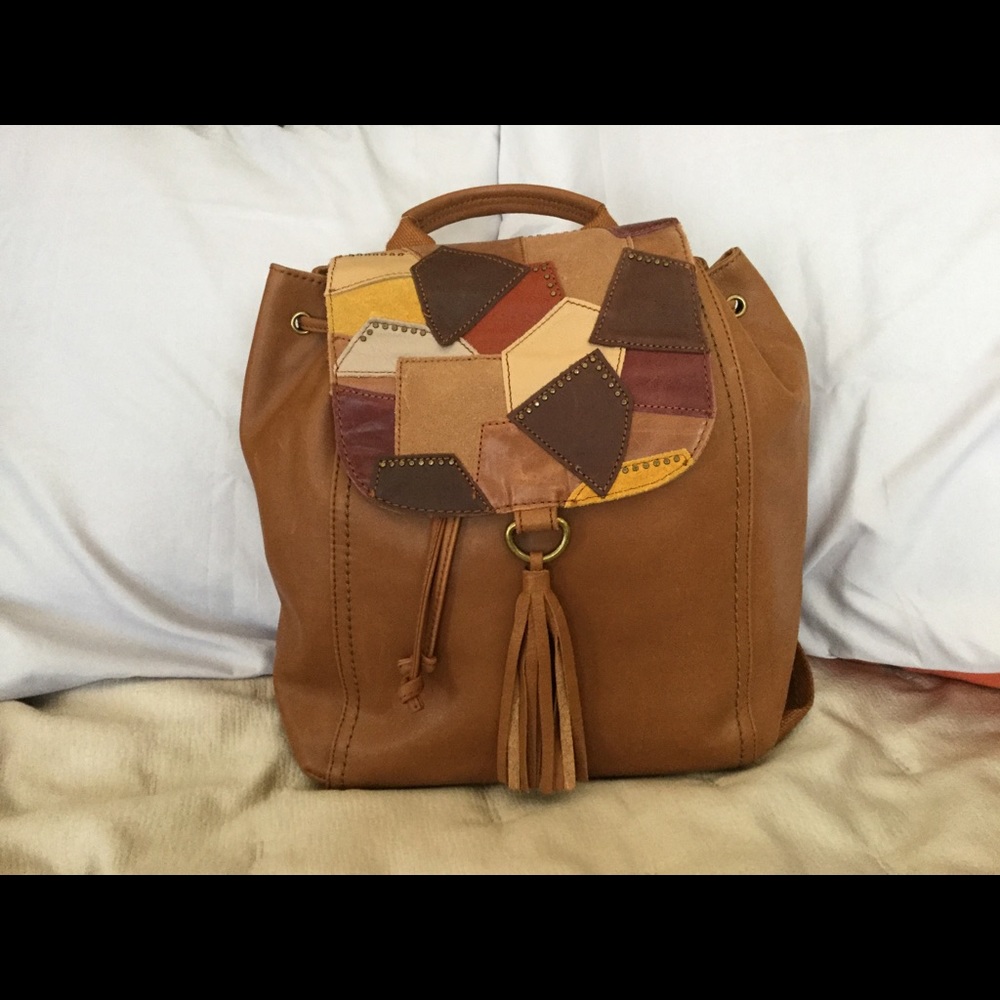 The Sak Avalon leather Convertible brown backpack